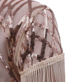 Tassel Detail Cut Out Sequin Party Dress