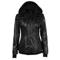 Faux Twinset Pocket Woman Jacket with Removable Hat on - Oh Yours Fashion - 8