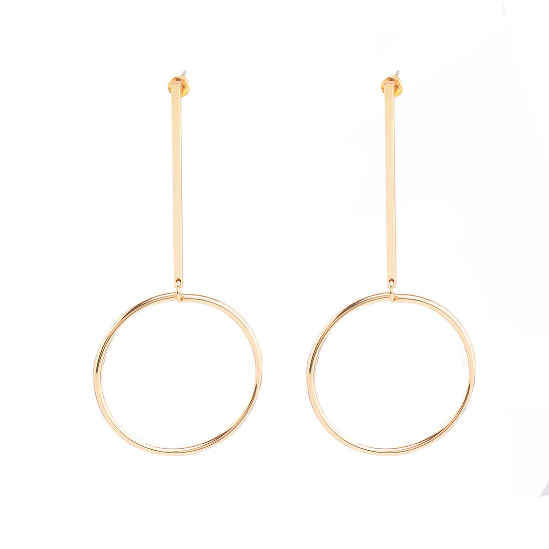 Exaggerated Personality Copper Circle Earrings - Oh Yours Fashion - 1