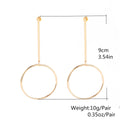 Exaggerated Personality Copper Circle Earrings - Oh Yours Fashion - 6