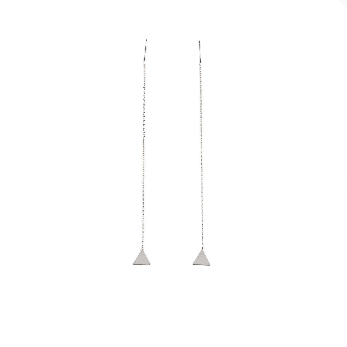 Creative Geometry Triangles Tassel Earrings - Oh Yours Fashion - 4