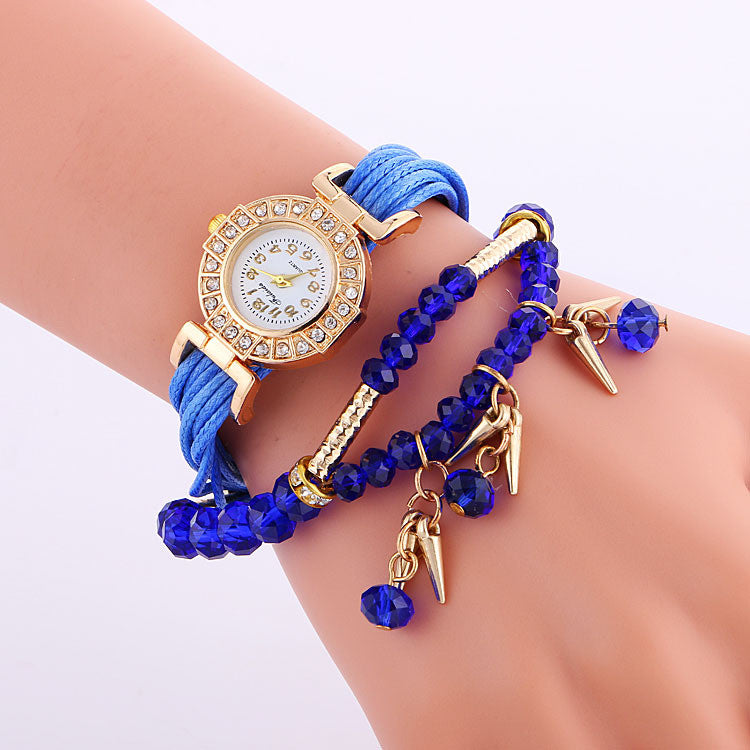 Classic Small Dial Beads String Watch - Oh Yours Fashion - 4