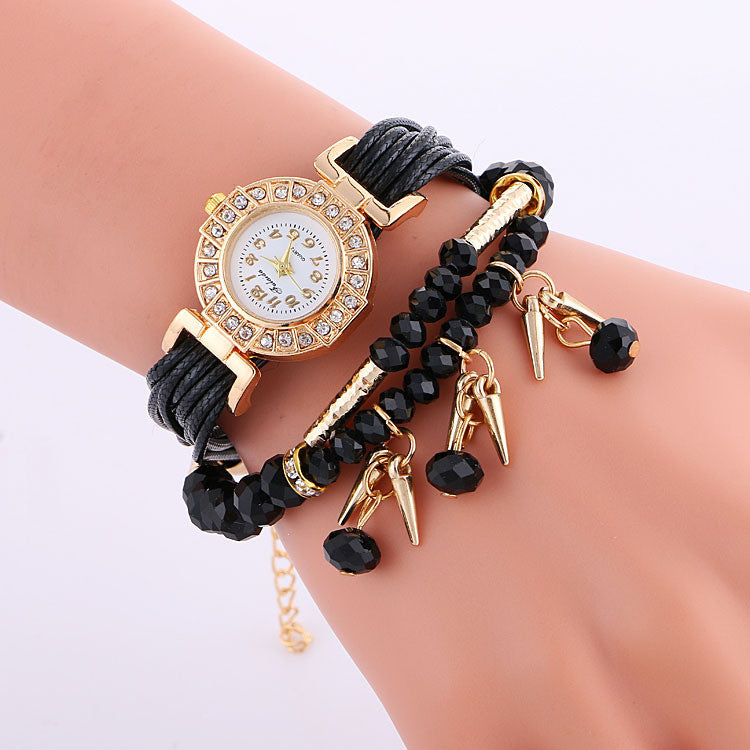 Classic Small Dial Beads String Watch - Oh Yours Fashion - 5
