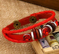 Personality Manually Crystal Woven Leather Bracelet - Oh Yours Fashion - 4