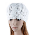 Women Beret Braided Baggy Beanie Crochet Hat Ski Cap - Oh Yours Fashion - 5