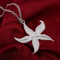 2016 Female Necklace and Earrings Silver Starfish Jewelry Set - Oh Yours Fashion - 4