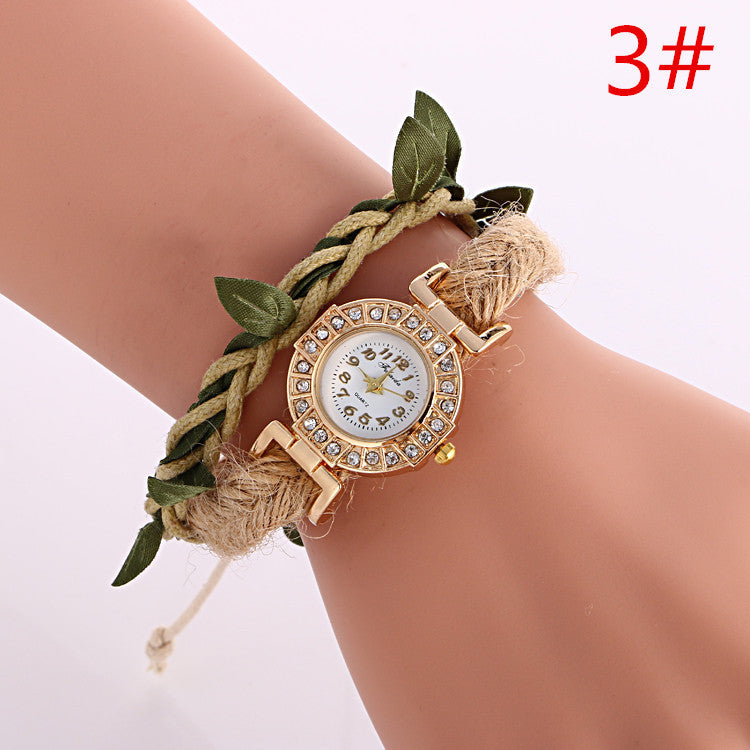 Adjustable Leaves Woven Watch - Oh Yours Fashion - 3