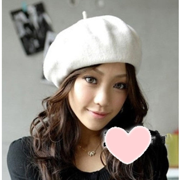 5 Colors New Fashion Wool Warm Women Beret Beanie Hat Cap Hot - Oh Yours Fashion - 6