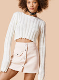 Sexy Long Sleeve Ribbed Crop Top Sweater - Oh Yours Fashion - 2