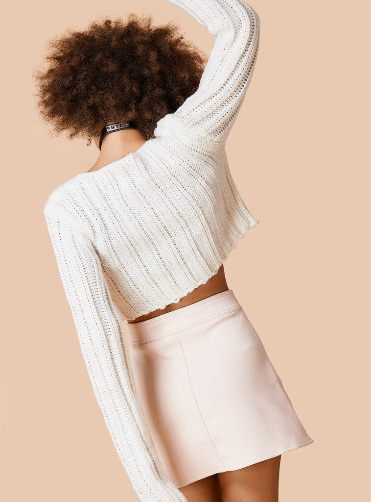 Sexy Long Sleeve Ribbed Crop Top Sweater - Oh Yours Fashion - 8