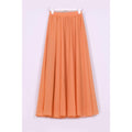 High Waist Bohemian Pure Color Loose Long Beach Chiffon Skirt