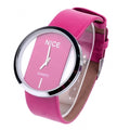 Synthetic Leather Transparent Dial Lady Wrist Watch - Oh Yours Fashion - 8