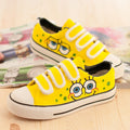 Sweet Velcro Hand-Painted Print Canvas Sneakers - Oh Yours Fashion - 3