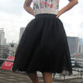 Sweet 7 Layers Pleated Flared Veil Skirt - Oh Yours Fashion - 6