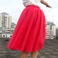 Sweet 7 Layers Pleated Flared Veil Skirt - Oh Yours Fashion - 5