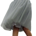 Sweet 7 Layers Pleated Flared Veil Skirt - Oh Yours Fashion - 8
