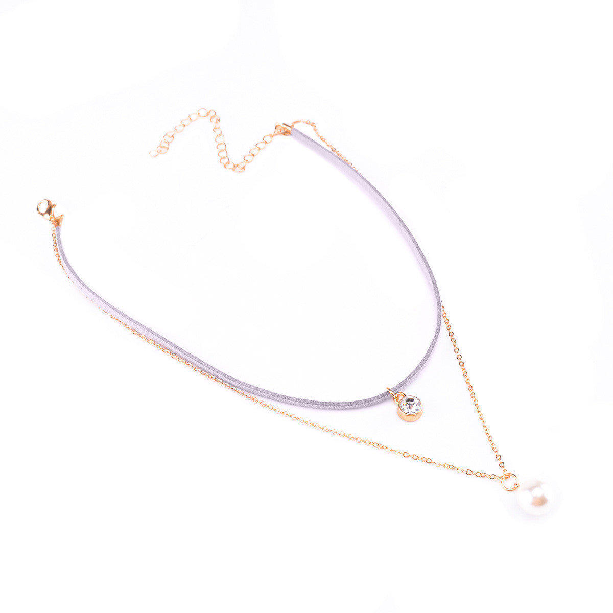 Colorful Lint Pearl Multilayer Necklace - Oh Yours Fashion - 5
