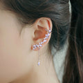 Charming Crystal Tassel Ear Clip - Oh Yours Fashion - 2