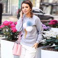 Cute Furry Ball Icecream Print Long Sleeve Sweatshirt - Oh Yours Fashion - 5