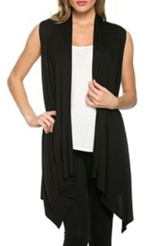 Simple Fashion Sleevelss Long Cardigan - Oh Yours Fashion - 6