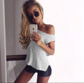 Sleeveless Round Collar Short Sexy Knitting Sweater Vest - Oh Yours Fashion - 1