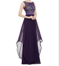 Beautiful Chiffon Stitching Lace Sleeveless Party Long Dress - Oh Yours Fashion - 5