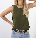 Sleeveless Round Collar Short Sexy Knitting Sweater Vest - Oh Yours Fashion - 3