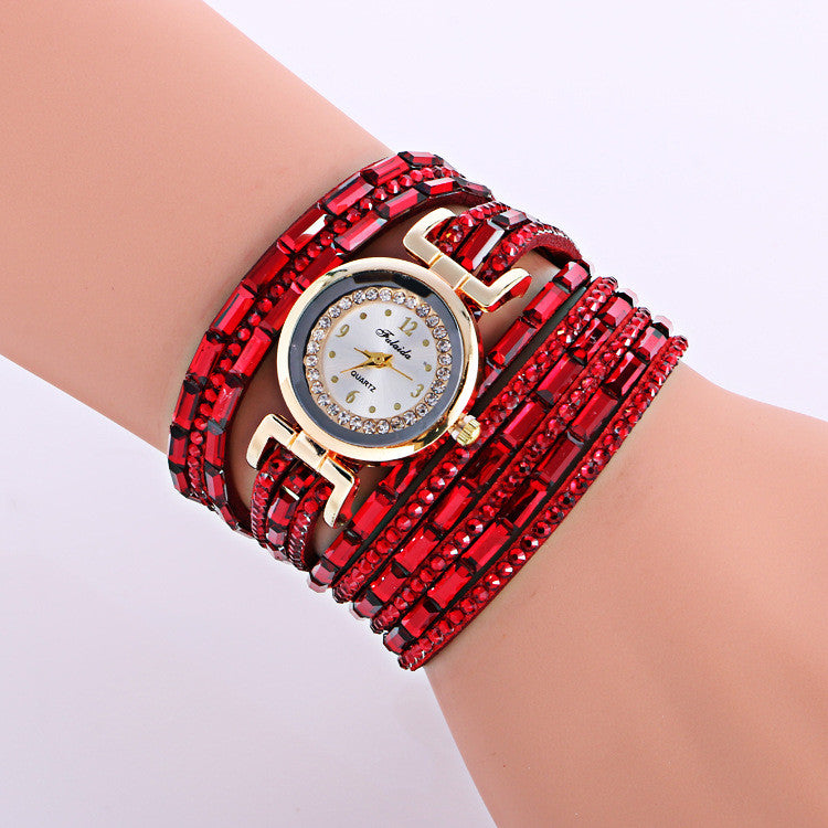 Korean Style Crystal Lady's Watch - Oh Yours Fashion - 1