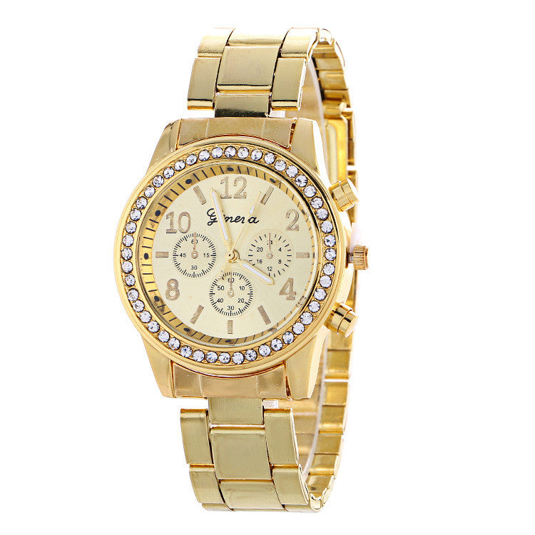 Fashion Alloy Strap Crystal Watch - Oh Yours Fashion - 1