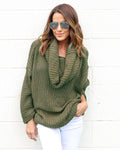 Turtle Neck Knitting Long Sleeves Loose Sweater - Oh Yours Fashion - 6