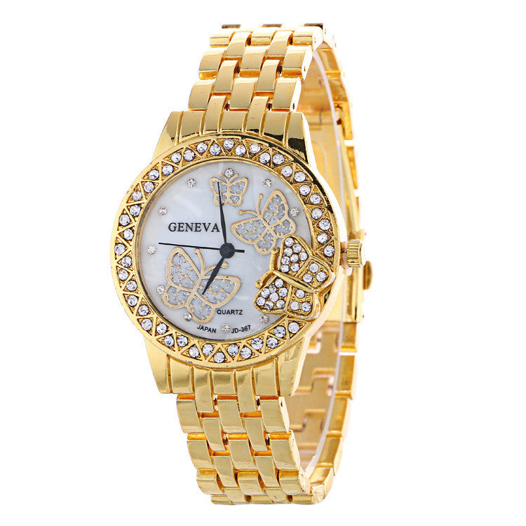 Fashion Butterfly Crystal Alloy Watch - Oh Yours Fashion - 1