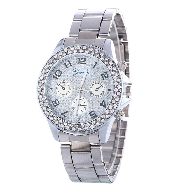 Fashion Alloy Strap Crystal Frosted Watch - Oh Yours Fashion - 1