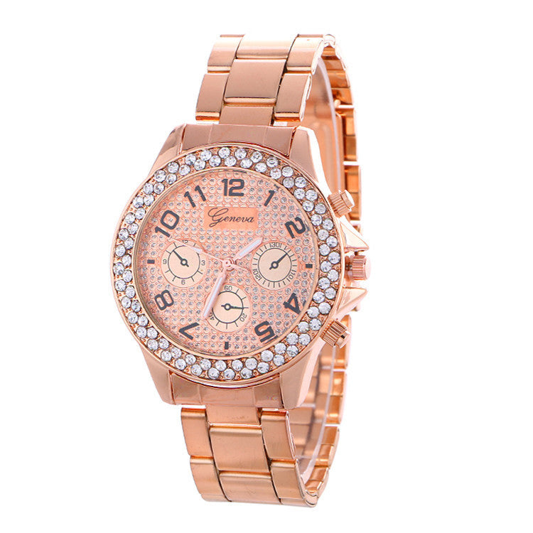 Fashion Alloy Strap Crystal Frosted Watch - Oh Yours Fashion - 3