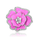 Beautiful Crystal Rose Flower Brooch - Oh Yours Fashion - 3