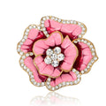 Beautiful Crystal Rose Flower Brooch - Oh Yours Fashion - 6