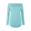 Sexy Scoop Long Sleeve Irregular Hemline Pure Color Blouse - Oh Yours Fashion - 5