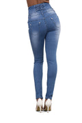 Sexy High Elastic Waist Three Buttons Pencil Pants - Oh Yours Fashion - 9