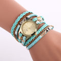 Snake Print Woven Wrap Bracelet Watch - Oh Yours Fashion - 5
