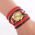 Snake Print Woven Wrap Bracelet Watch - Oh Yours Fashion - 4