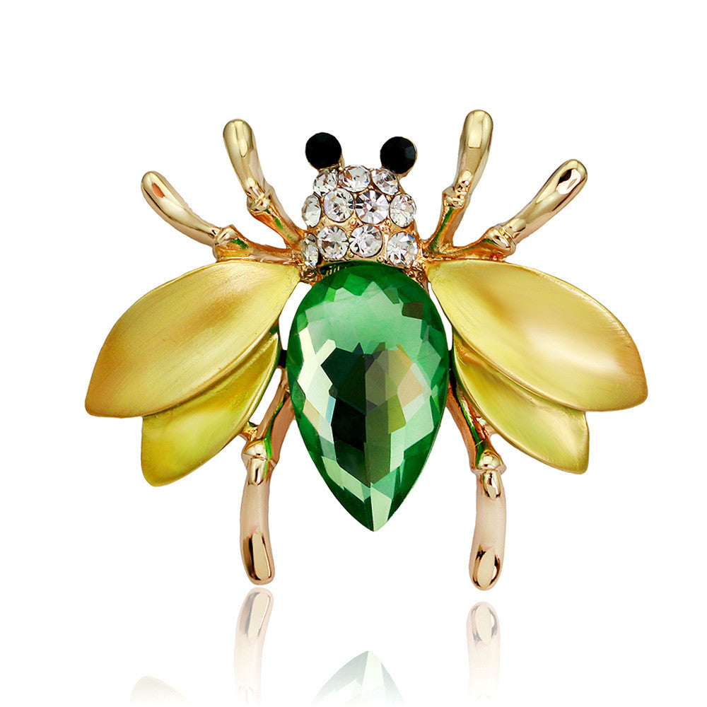 Cute Crystal Little Bee Brooch - Oh Yours Fashion - 2