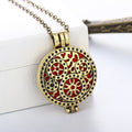 Hollow Out Gear Pendant Colorful Chrismas Necklace - Oh Yours Fashion - 1