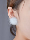 Sweet Furry Ball Women's Earrings - Oh Yours Fashion - 10