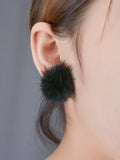 Sweet Furry Ball Women's Earrings - Oh Yours Fashion - 2