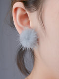 Sweet Furry Ball Women's Earrings - Oh Yours Fashion - 7
