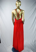 Pure Color Chiffon Spaghetti Strap Deep V-neck Split Long Dress - Oh Yours Fashion - 9