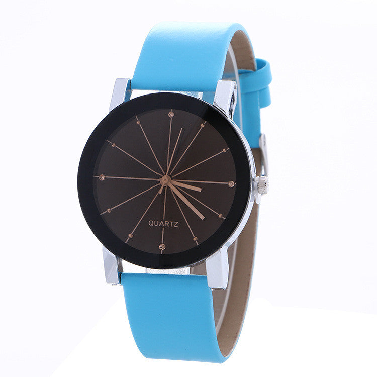 Simple Fashion Crystal Leather Watch - Oh Yours Fashion - 5
