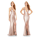 Sexy Open Back Sequined Deep V Club Dress - Oh Yours Fashion - 6