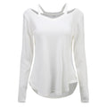 Long Sleeves V-neck Pure Color Loose Blouse Sweater