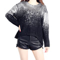Bat Sleeve Scoop Loose Sequins Sweater - Oh Yours Fashion - 8