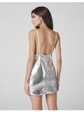Sexy Backless Sequins Spaghetti Strap Dress - Oh Yours Fashion - 5